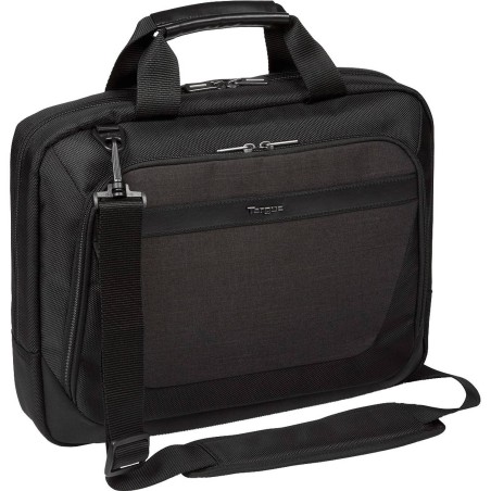Targus CitySmart 14" Laptop Bag - Stylish, Durable Polyester & Polyurethane in Black and Grey – Perfect for Professionals!